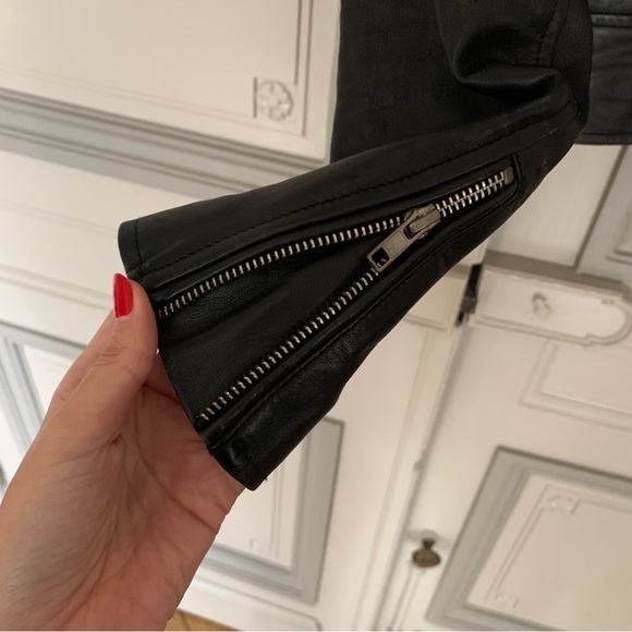 Sezane Zig Leather Jacket - Picture 6 of 9